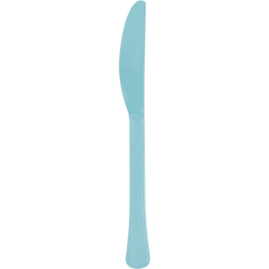 Terrific Teal Solid Premium Plastic Knives, 20ct