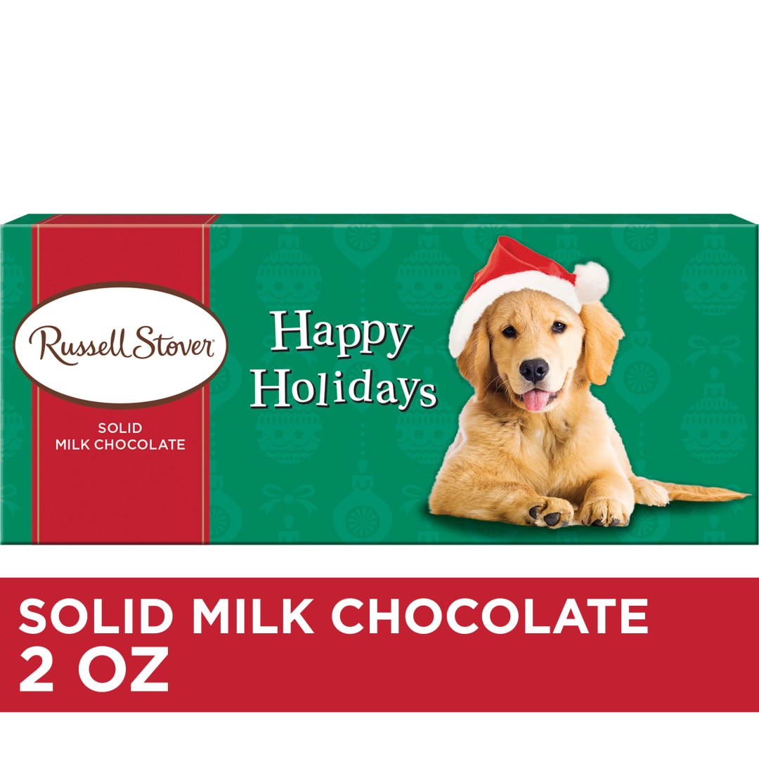 RUSSELL STOVER Christmas Pals Solid Milk Chocolate Candy Bar, 2 oz.