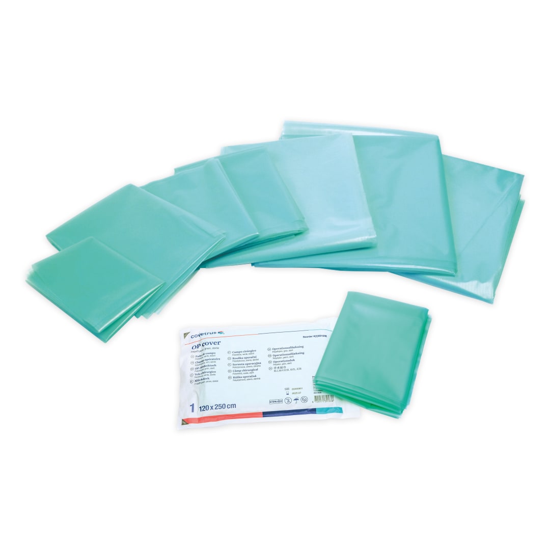 One-Layer Surgical Drape, Green, 120 x 250cm, Sterile