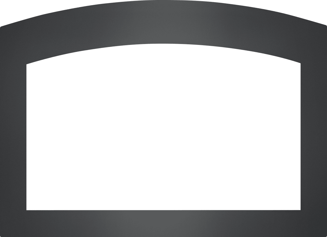 Faceplate - Small Arched 4-Sided, 2.5" Charcoal (for 3-Sided Backerplate)for Oakville™ 3 Series