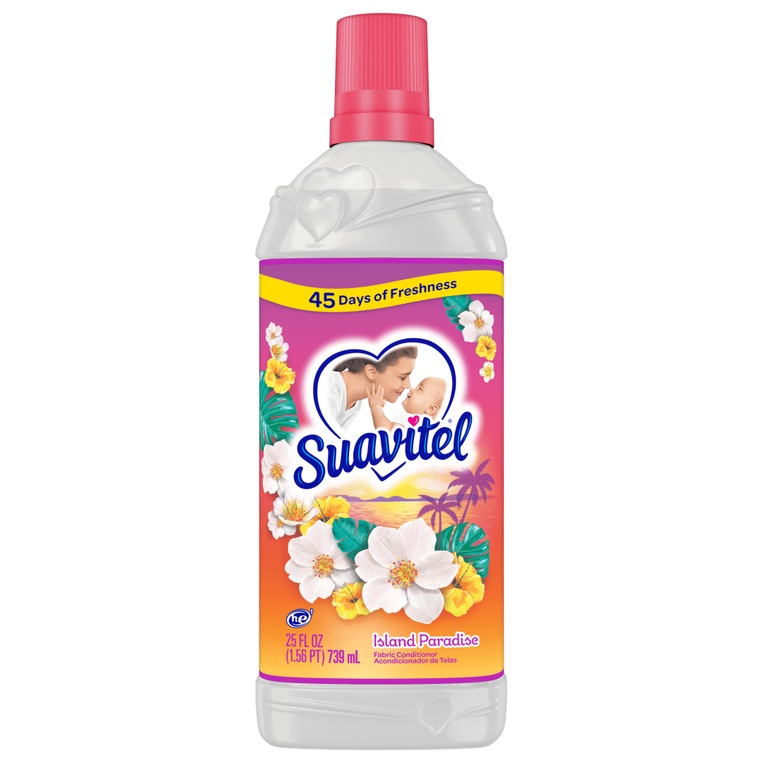 Suavitel Fabric Conditioner, Fabric Softener, Island Paradise Scent, 25 fl oz Bottle