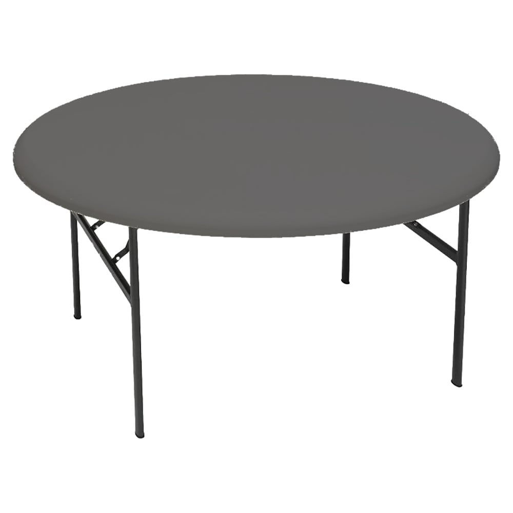 IndestrucTable® Classic Folding Table, Charcoal - 60" Round