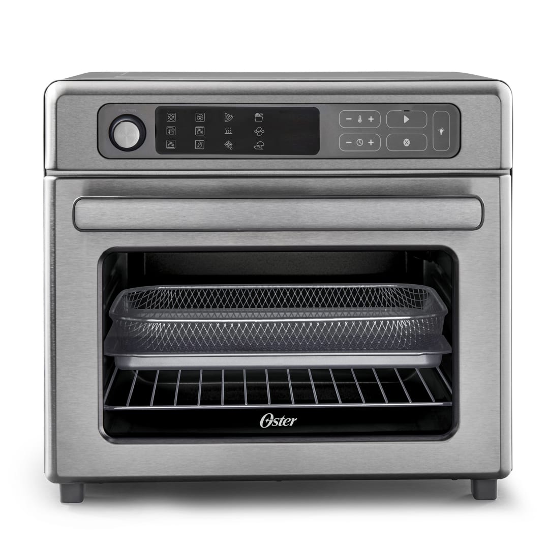 Oster® Horno con Freidora de Aire Digital, Capacidad de 22L, Revestimiento Antiadherente Interno, TSSTTVDAF1NS