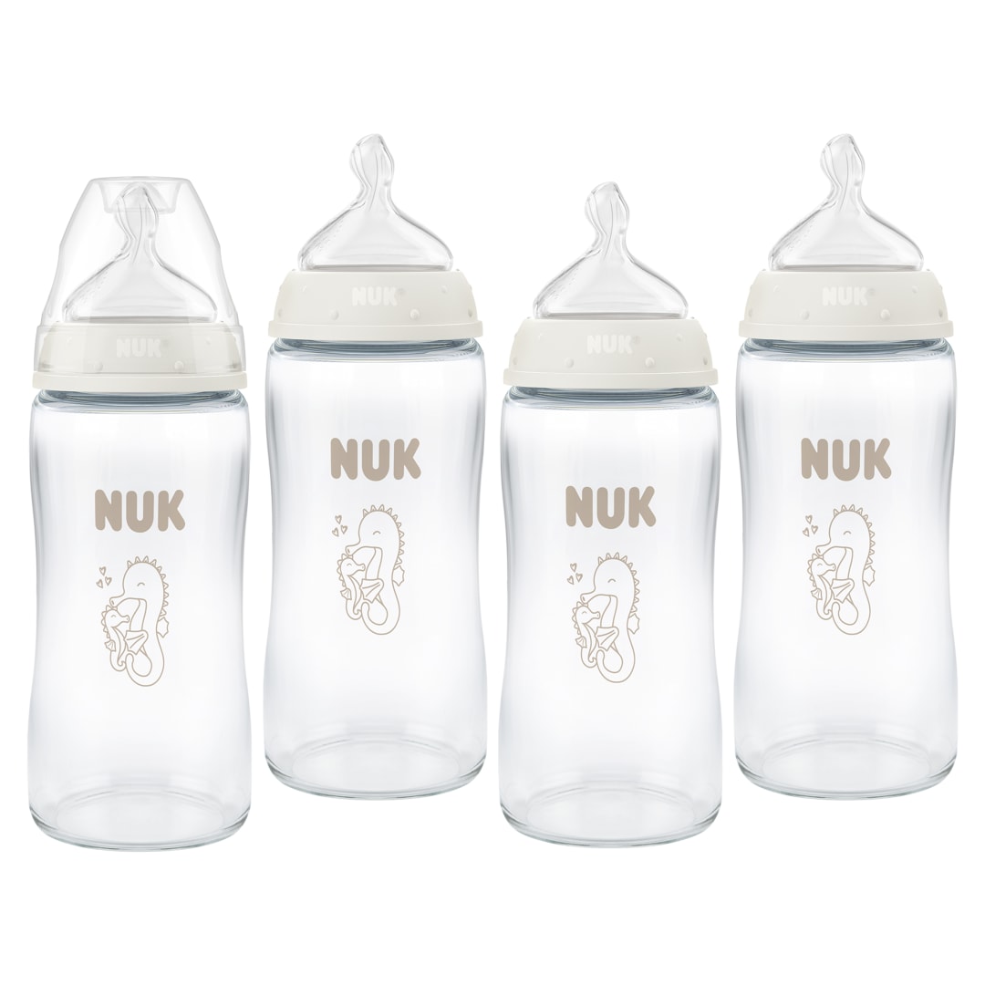 NUK FC 4-SET 240ML GLASS SEAHORSE