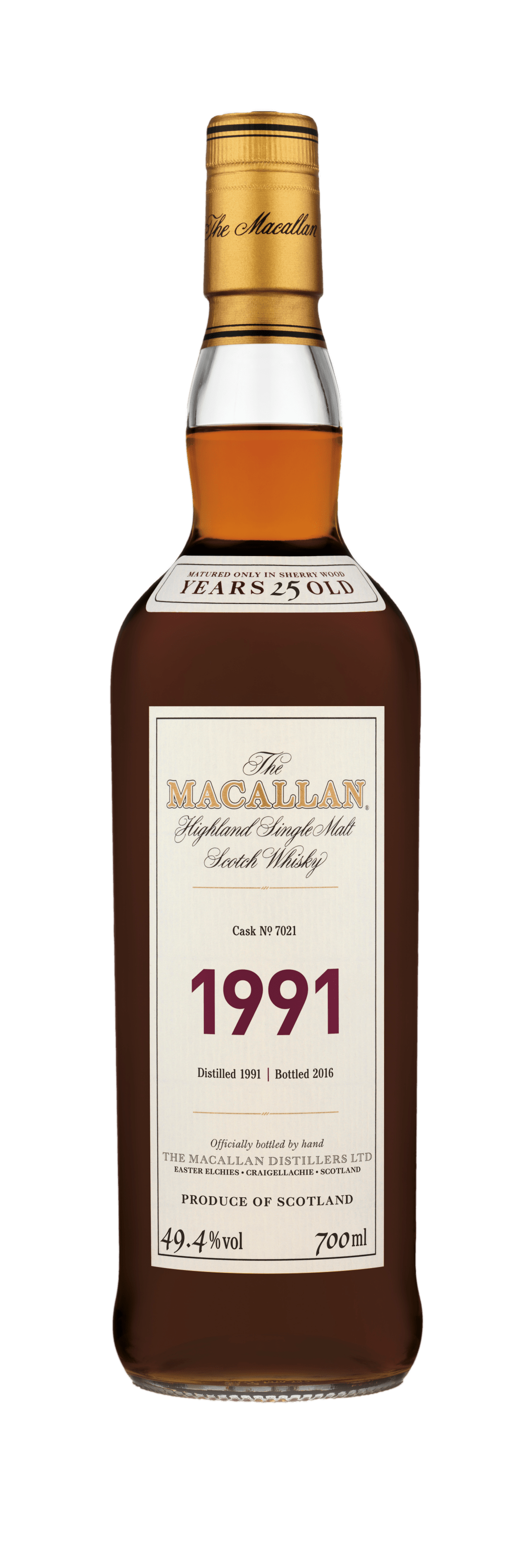 The Macallan Fine and Rare 1991 Cask #7021 70cl