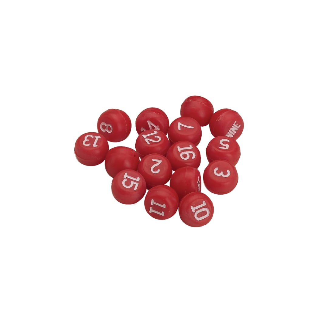 4923 Red Plastic Tally Balls