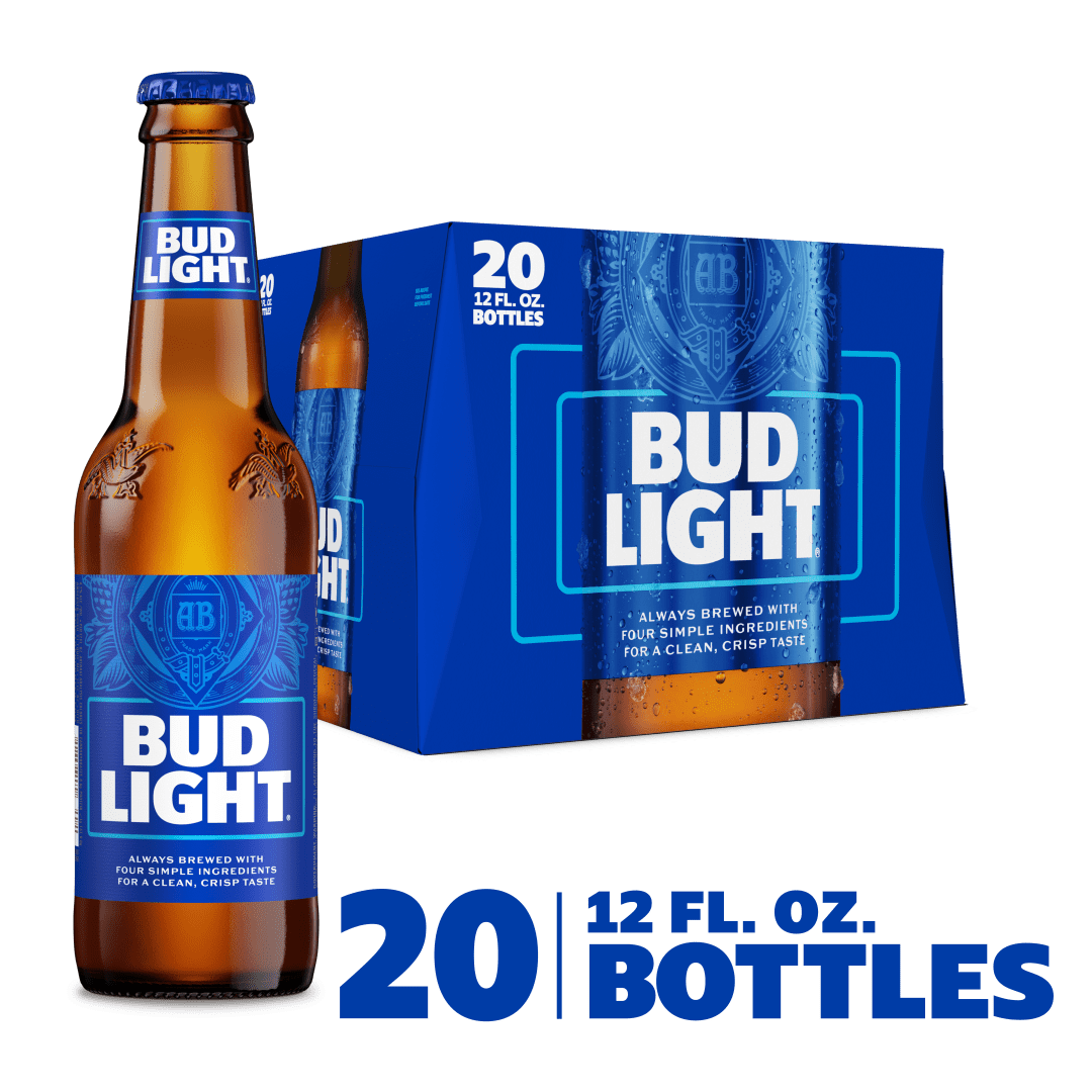 Bud Light 20x12 oz Glass Bottle Snug CARTON