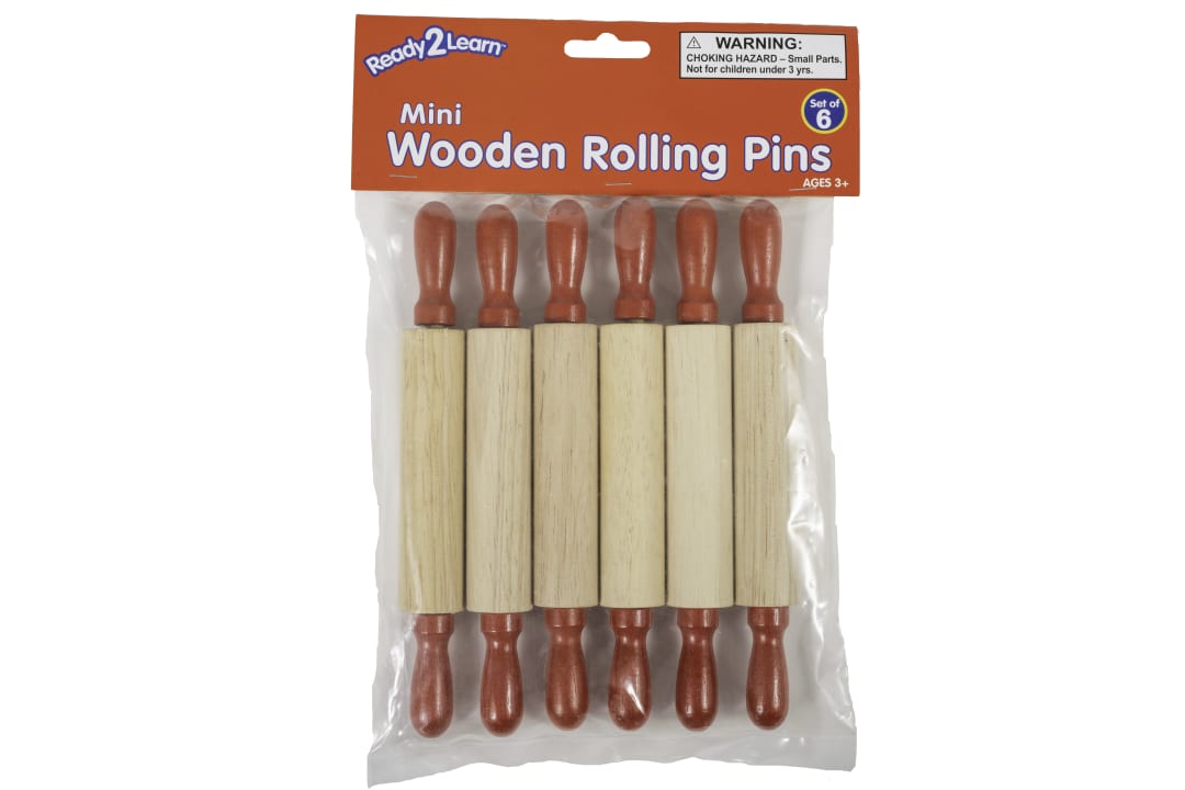 Mini Wooden Rolling Pins - Set of 6