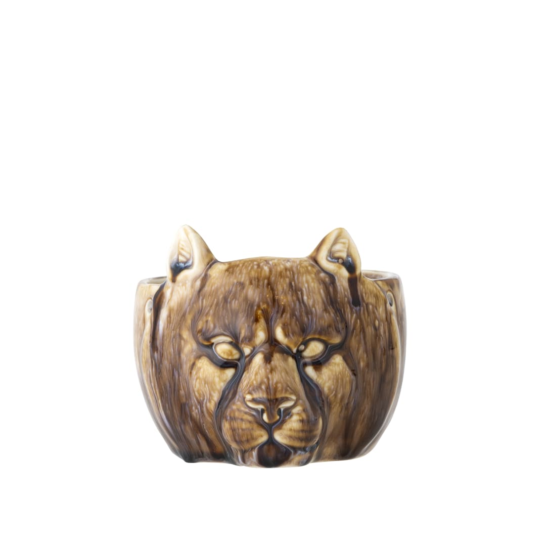 82061849 - Abner Flowerpot, Brown, Stoneware STOCK: 300