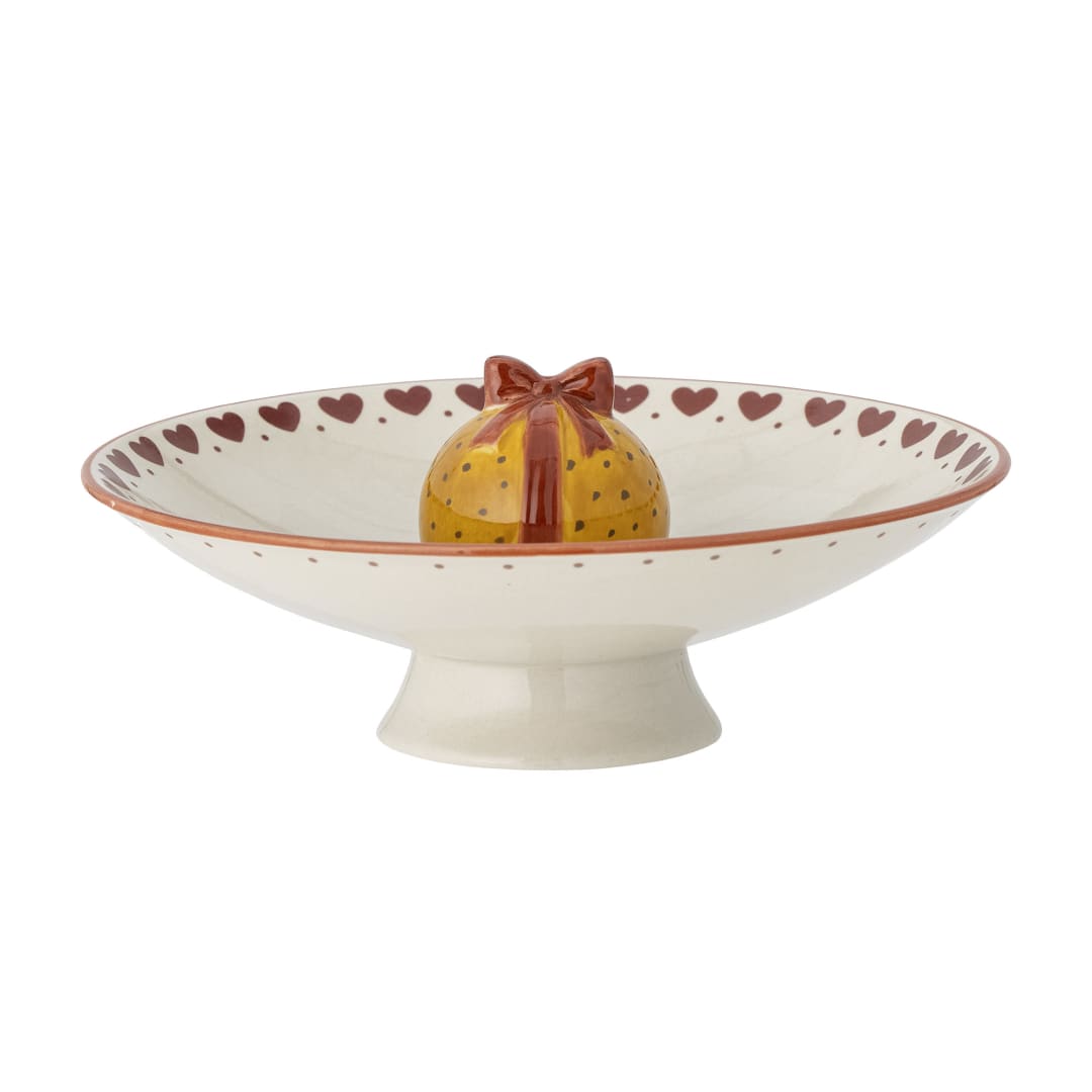 82058348 - Jolly Pedestal Bowl, Multi, Stoneware STOCK: 128
