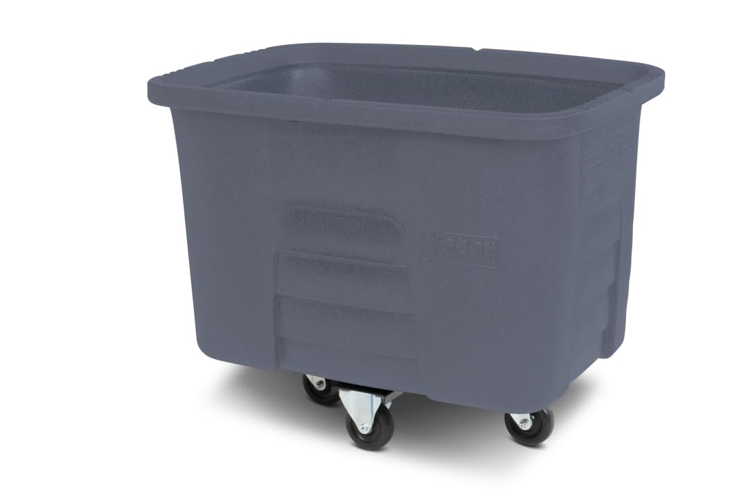 8 Cubic Feet 300 lbs. Capacity Heavy Duty Manual Cube Truck - Dark Cool Gray