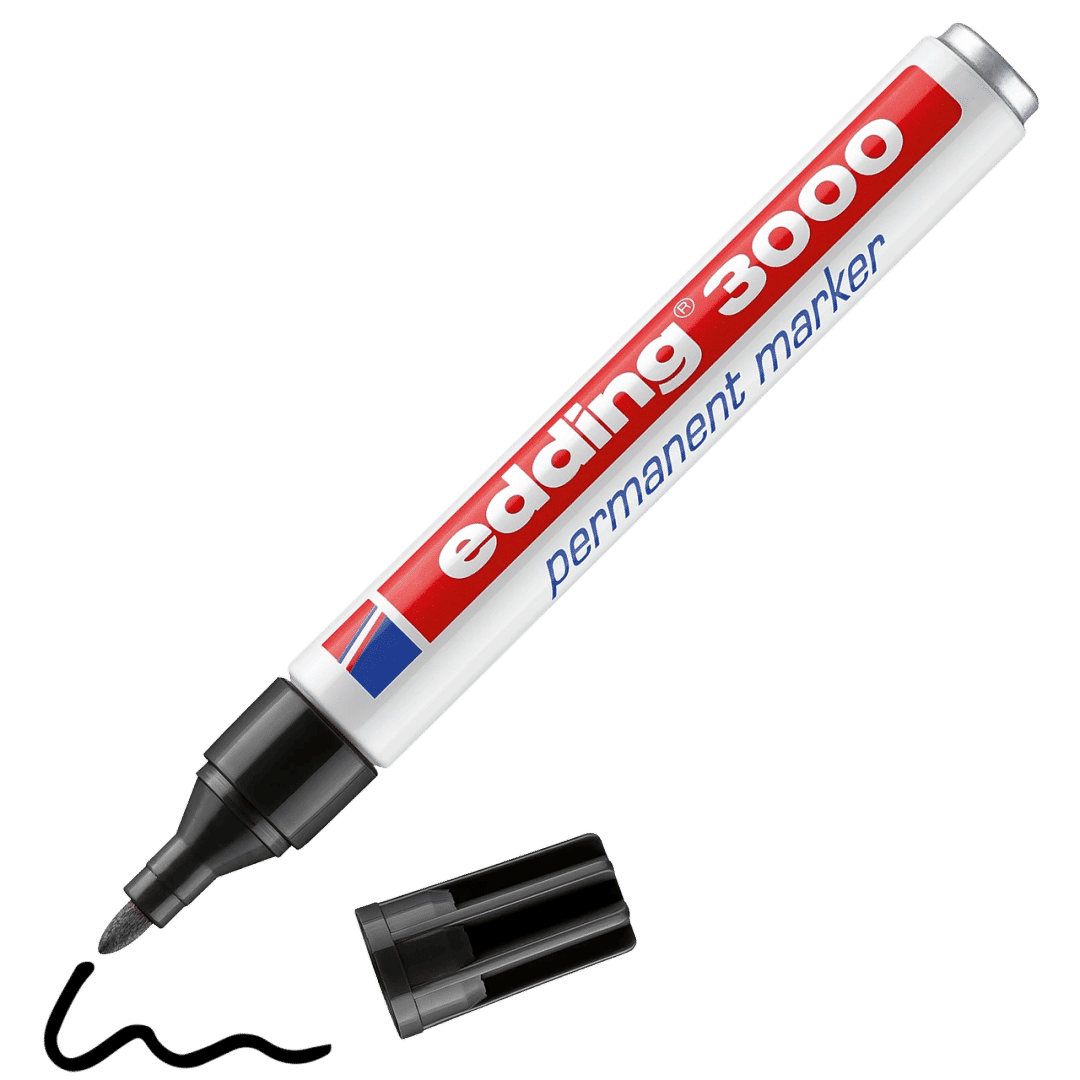 edding 3000 permanent marker black