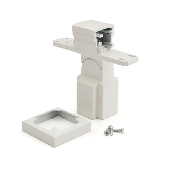 Trex Signature® Swivel Crossover Bracket Kit in Stair in 2.5" Classic White