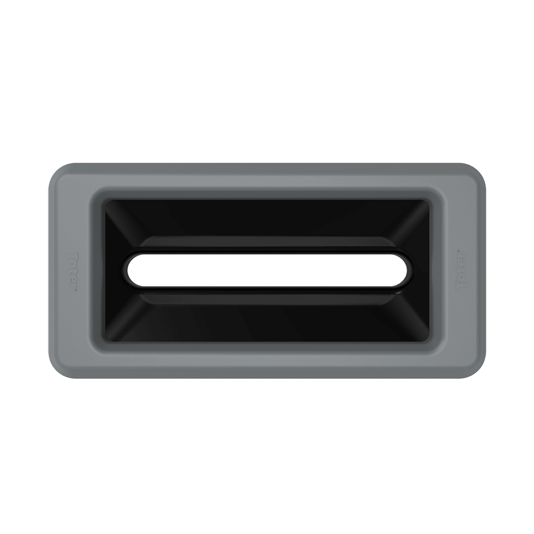 Slimline Rectangular Trash Can Lid with Document Slot - Dark Cool Gray