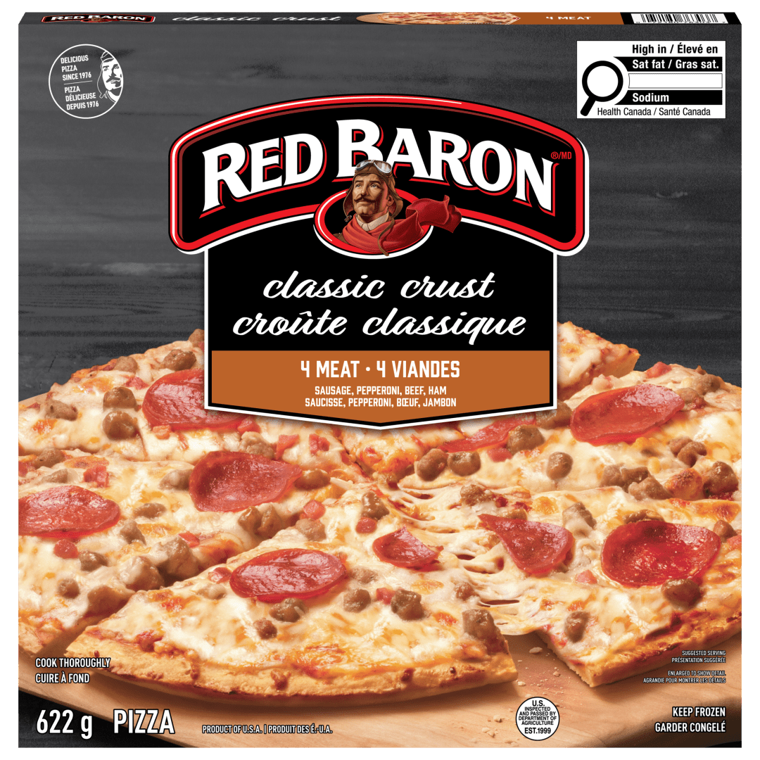 Red Baron Four Meat Classic Crust Frozen Pizza