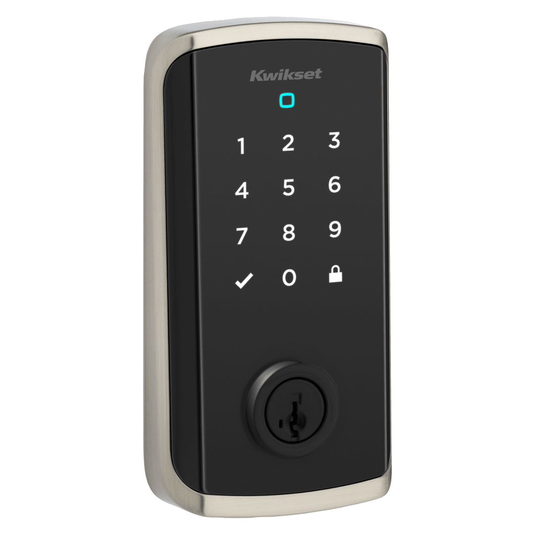 Halo Select Plus Touchscreen Wi-Fi and Matter Enabled Smart Lock Deadbolt with Door Status Sensor, Intrusion Detection and Apple Home Keys Tap-to-Unlock Technology in Satin Nickel