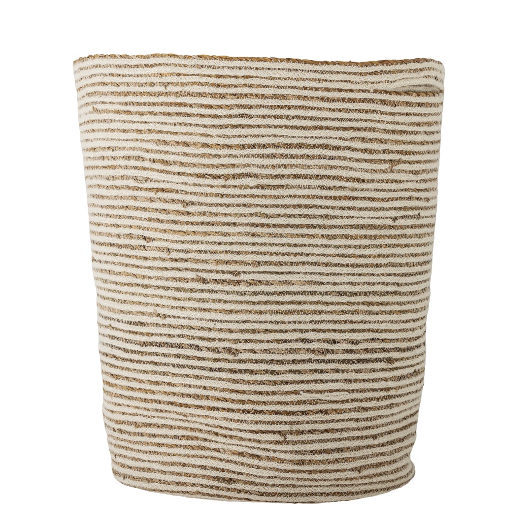 82064791 - Selena Basket, White, Jute STOCK: 68