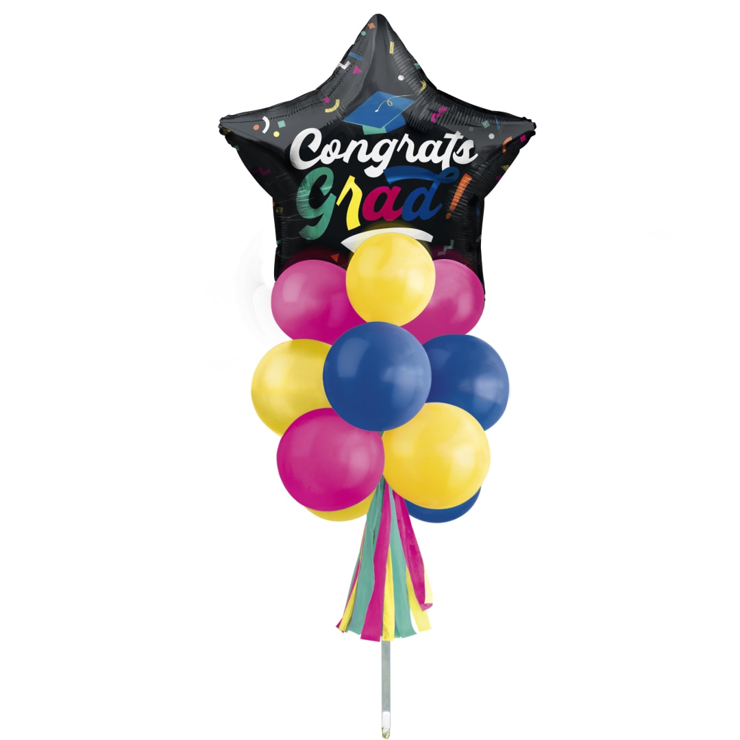 Rad Graduation Foil &amp; Latex Balloon Yard Sign Kit