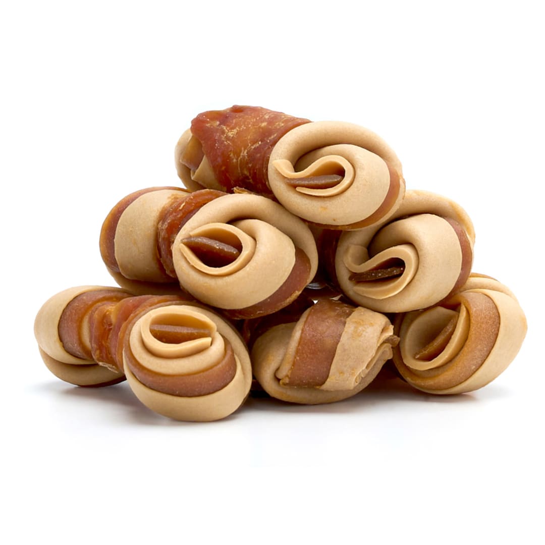 Treatly IncrediChews Bone with Chicken Meat Wrap Dog Chew Treats, 6 Pack