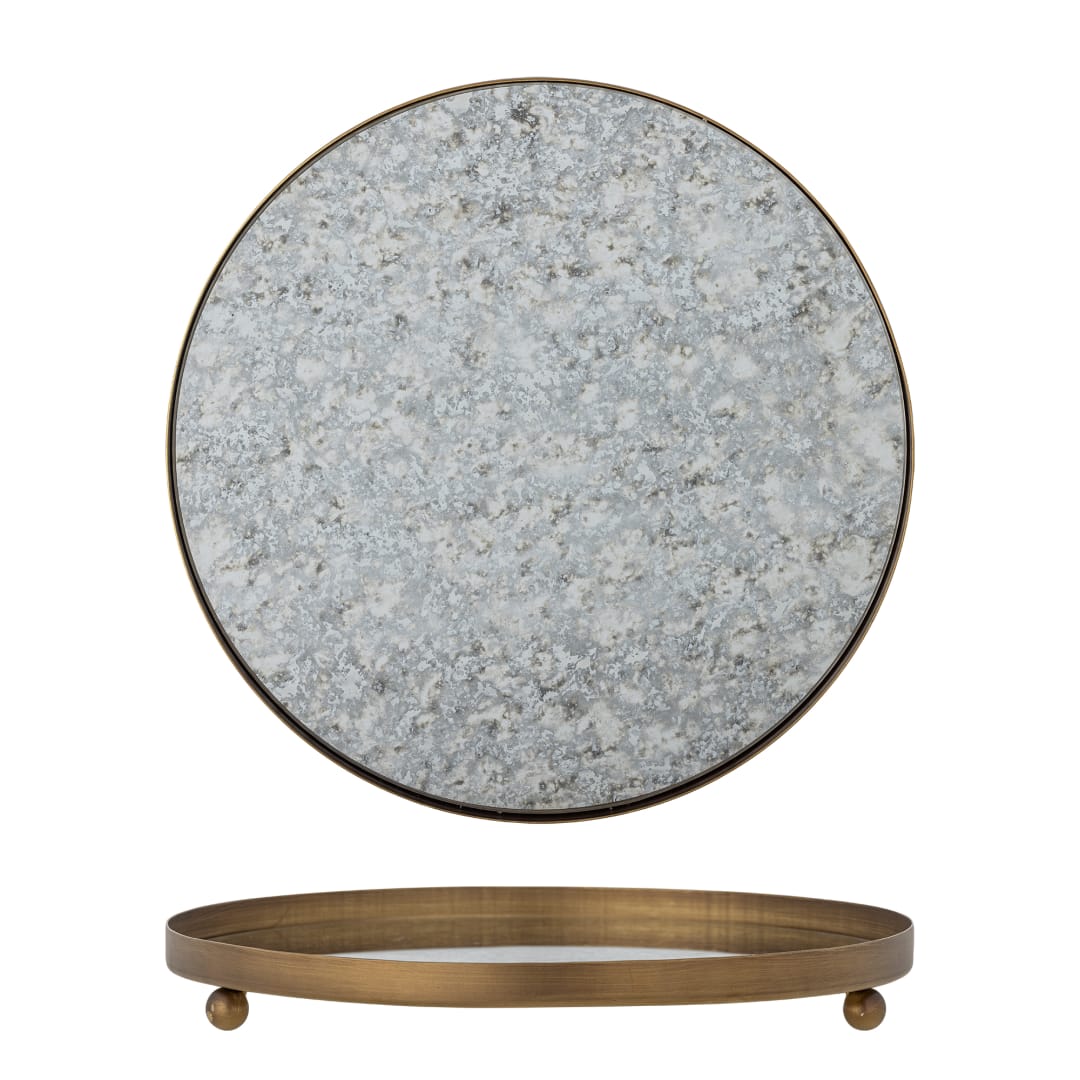 82061769 - Glacier Tray, Gold, Metal, Glass STOCK: 4