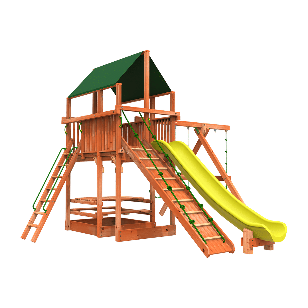Woodplay Playhouse XL 6' Combo