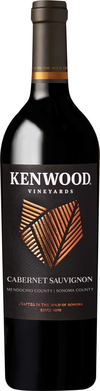 Kenwood Vineyards Mendocino/Sonoma County Cabernet Sauvignon Wine, 750 ml Bottle, 27 Proof