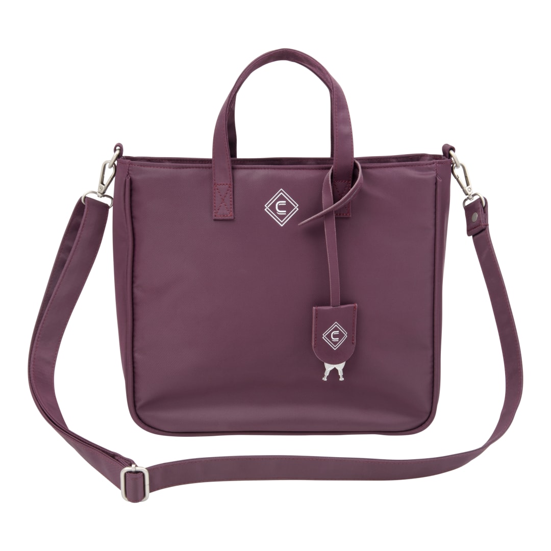 Girls With Guns® Concealed Casual Adventure Cross-Body Purse, Lockable Concealed Carry, Ambidextrous, Plum
