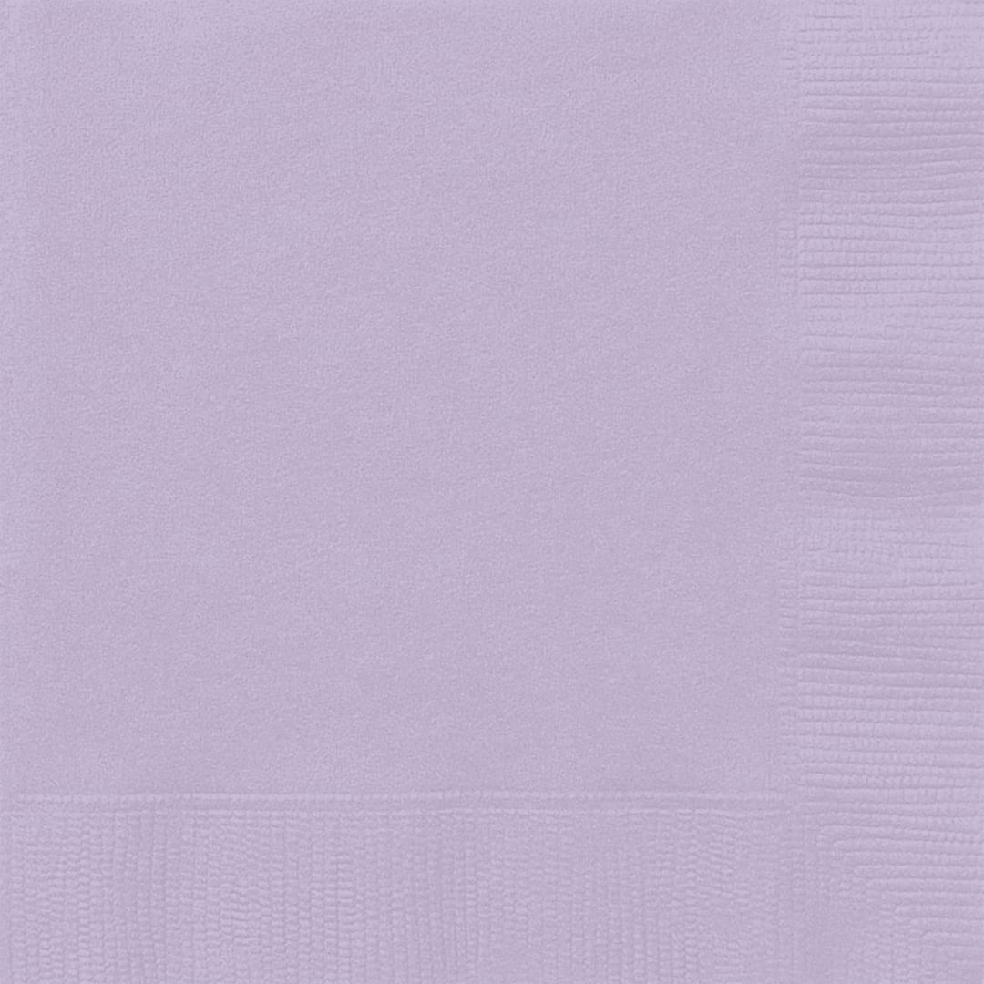 Lavender Solid Beverage Napkins, 40ct