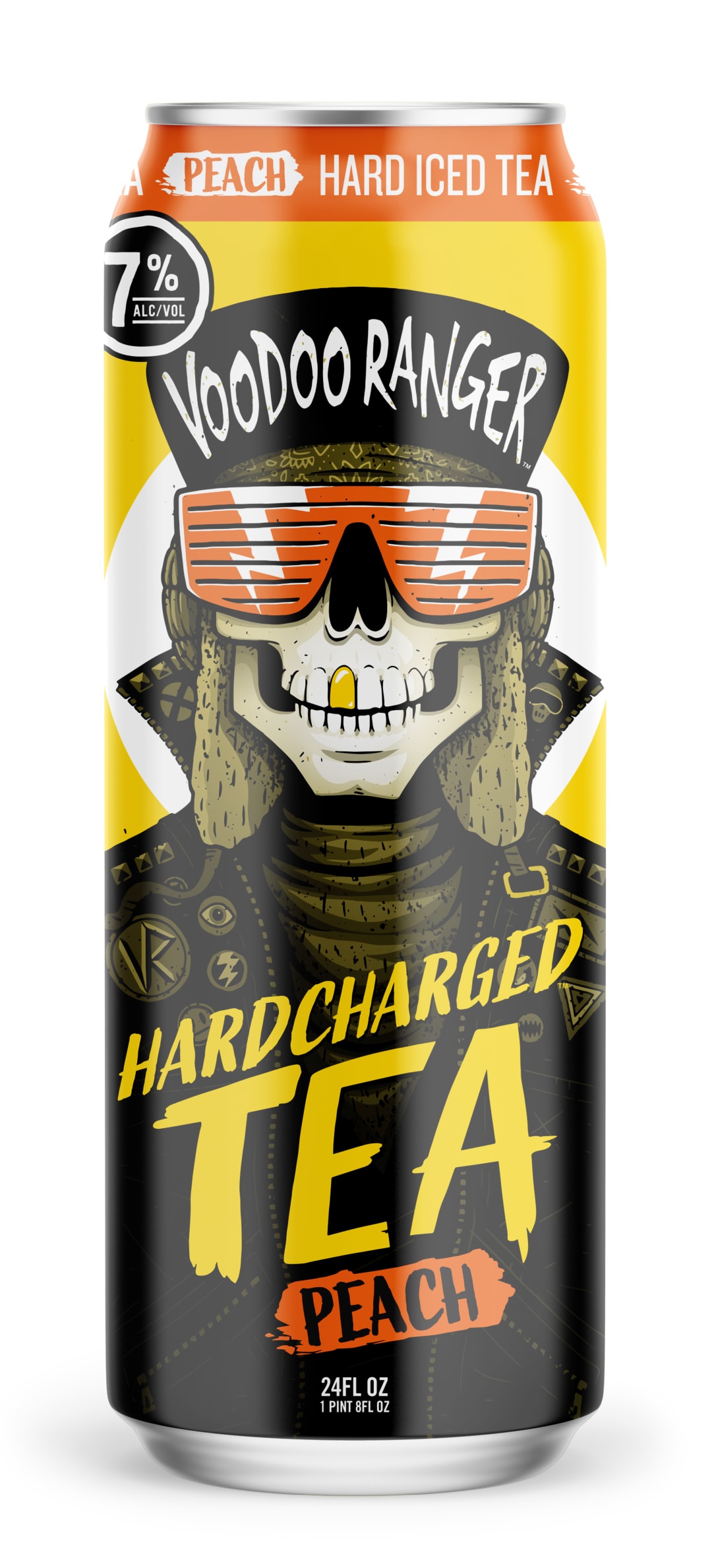 Voodoo Ranger Hardcharged Tea-Peach, 24 fl oz Can