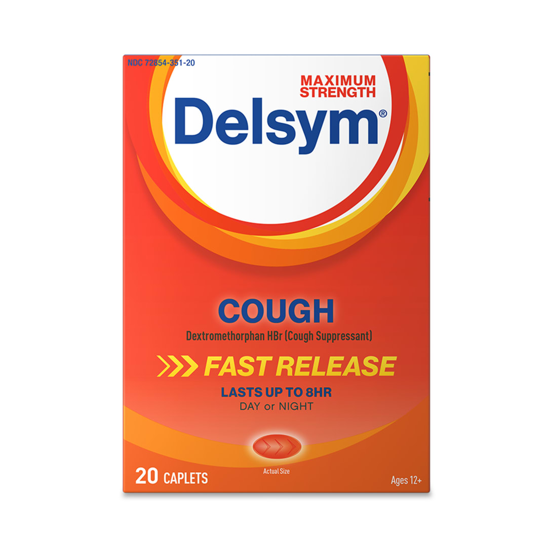 DELSYM® Adult Caplets - 8 hr Cough 24/20 ct.