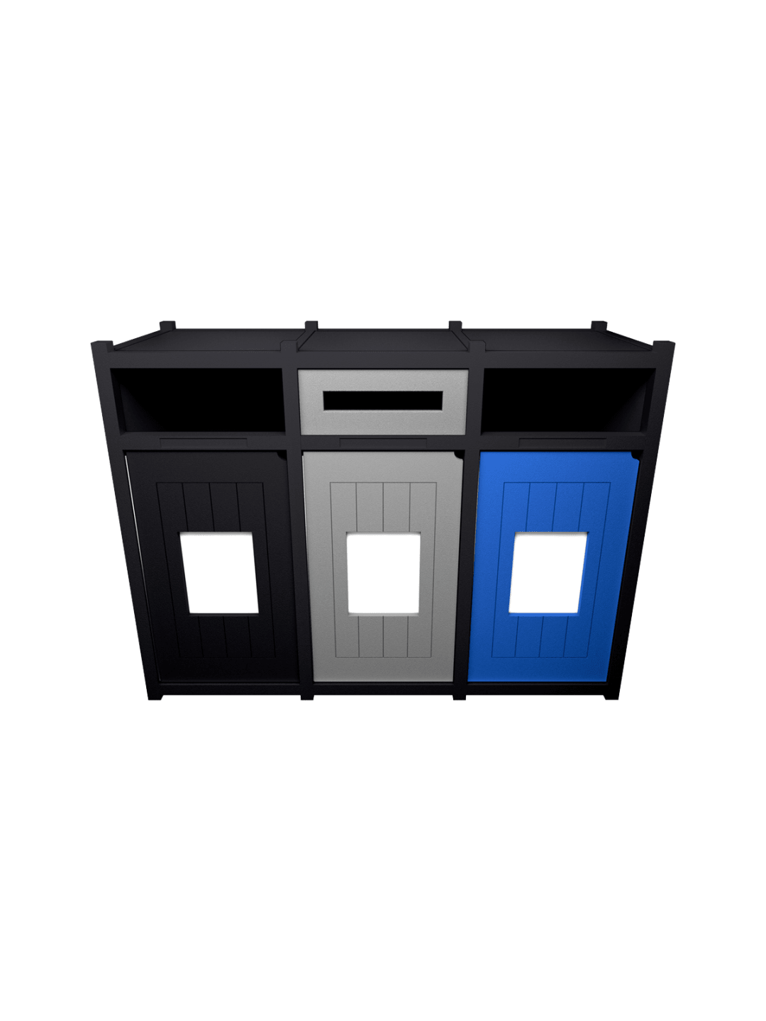  VISION - Triple - Unit - Full-Slot-Full - Black-Grey-Blue
