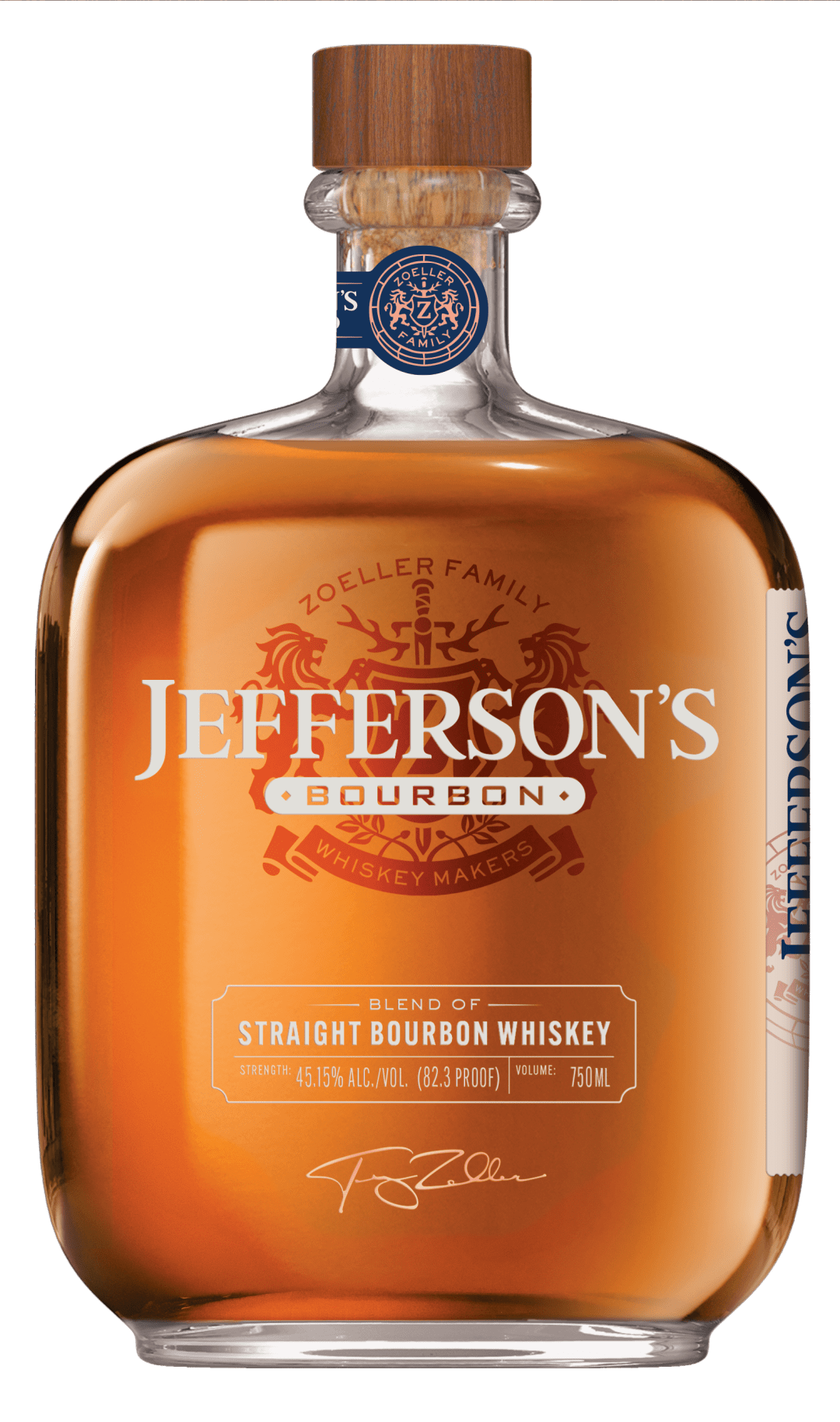 Jefferson's Bourbon Whiskey, 750 ml Bottle, 82.3 Proof