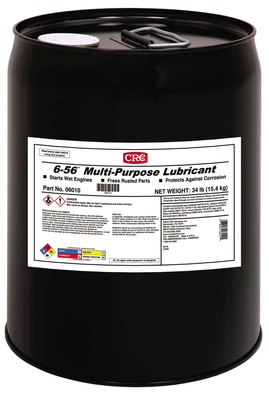 CRC 6-56 Multi-Purpose Lubricant 1X5GL