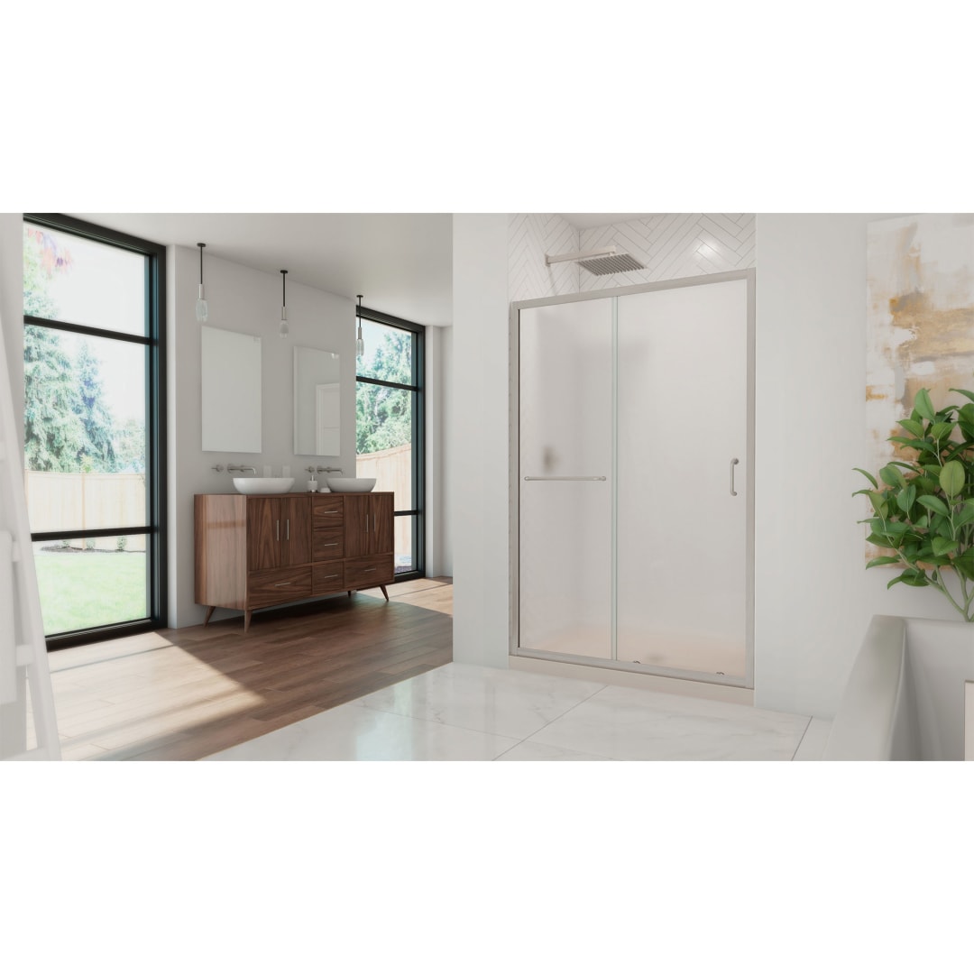 DreamLine Infinity-Z 36 inch D x 48 inch W x 74 3/4 inch H Semi ...
