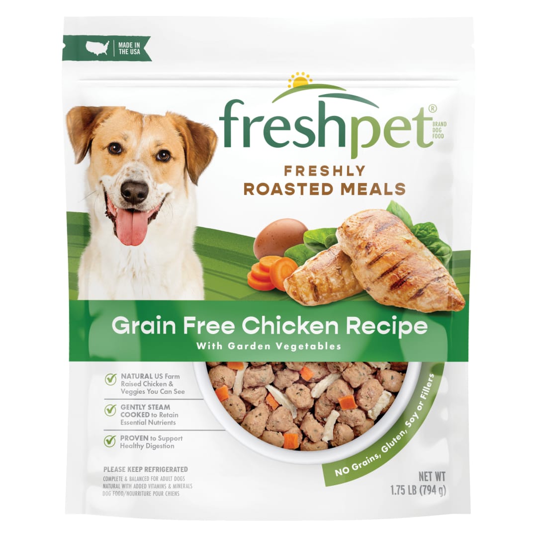Freshpet Healthy & Natural Grain Free Dog Food, Fresh Chicken Recipe, 1.75lb