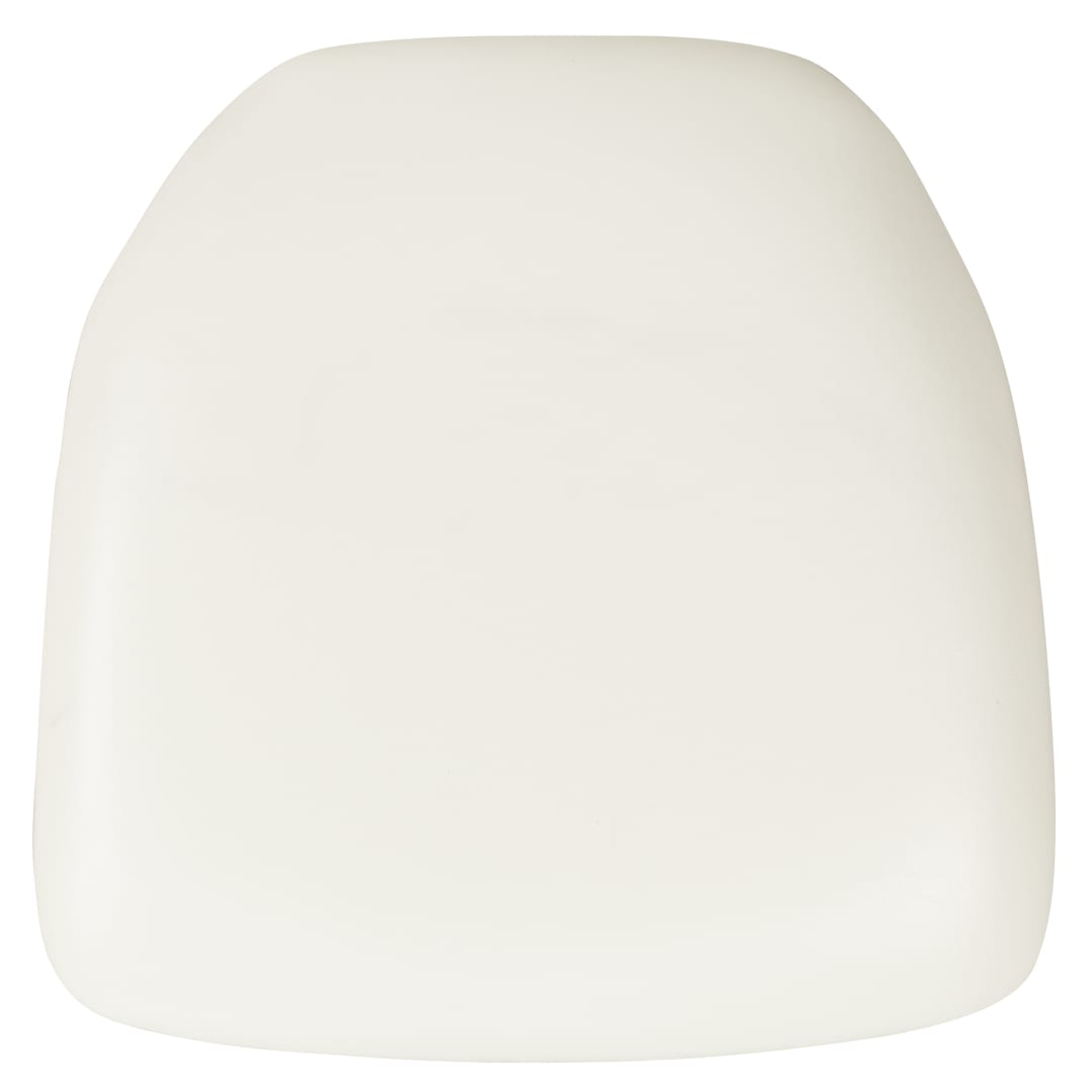 Louise Hard White Vinyl Chiavari Chair Cushion