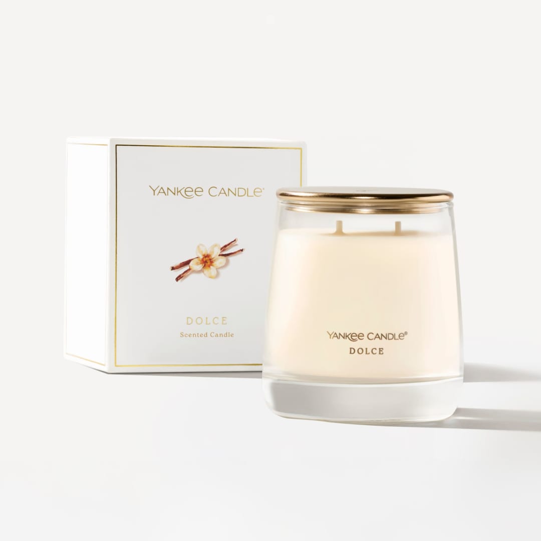 Yankee Candle Dolce, 12 oz Premium Medium Jar Candle with up to 60 Hour Burn Time