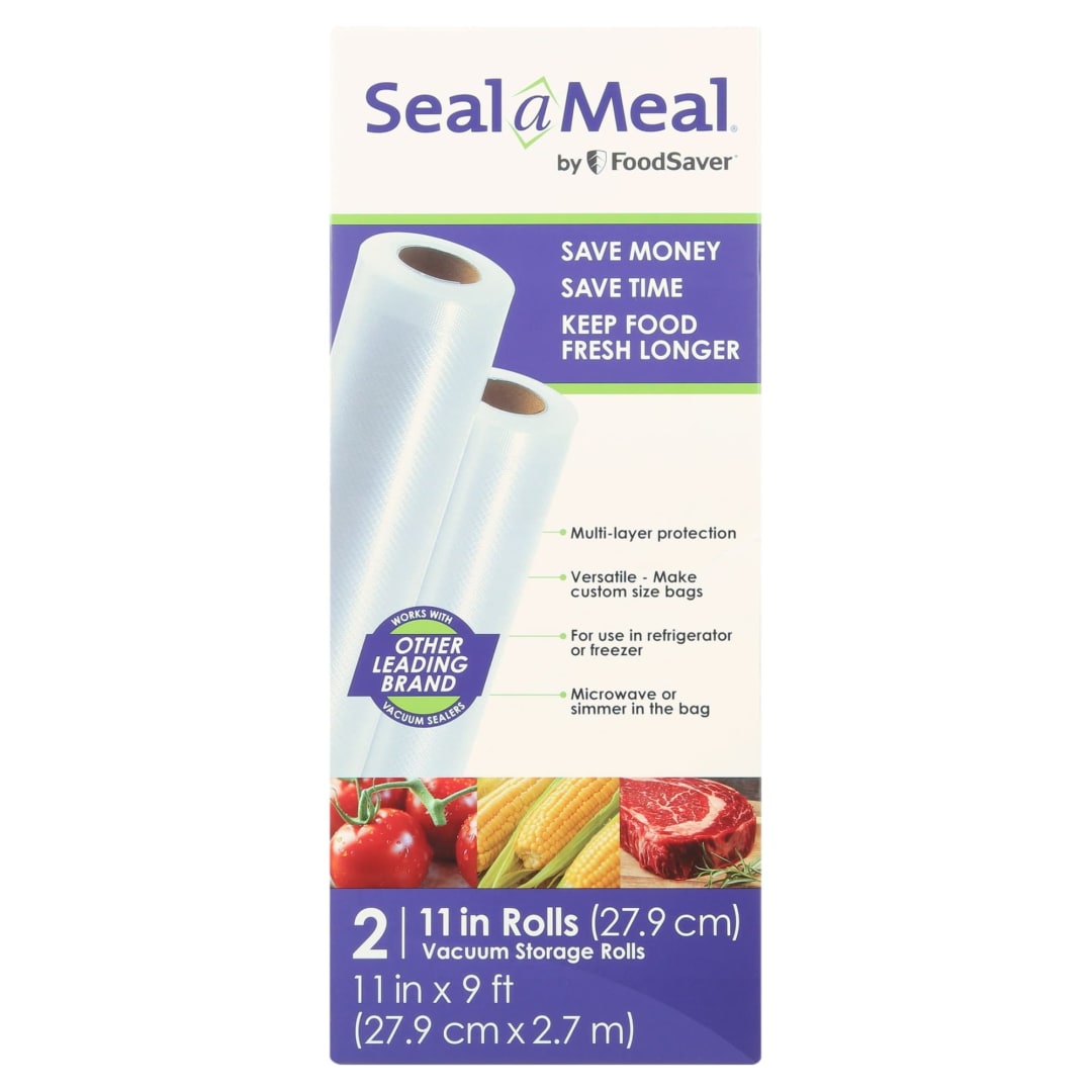 Seal-a-Meal 11" x 9' Vacuum Seal Rolls for Seal-a-Meal and Foodsaver® Vacuum Sealers, 2 Pack