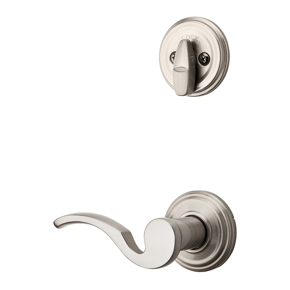 966 Single Cylinder Interior Pack w/ Brooklane Right-Handed Lever for Signature Series Handlesets in Satin Nickel
