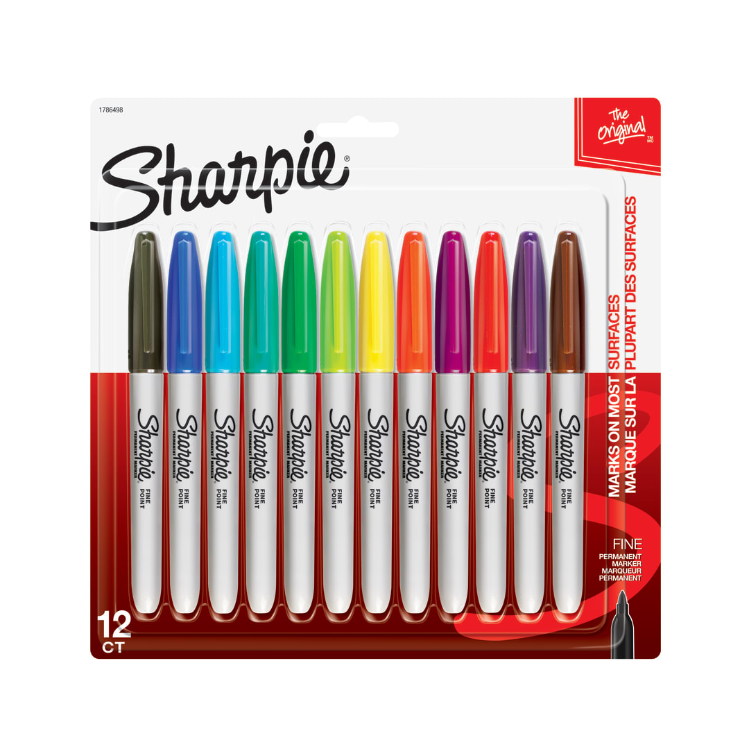 SHARPIE FINE 12CD ASST SRP