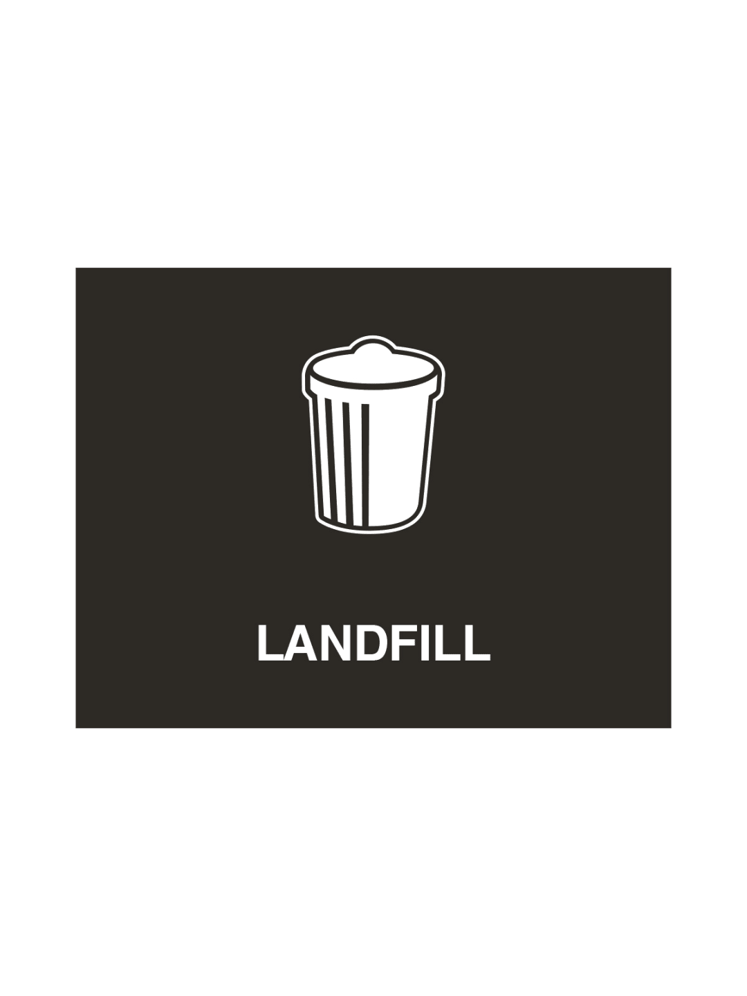  VISION - Sign - Landfill - Black