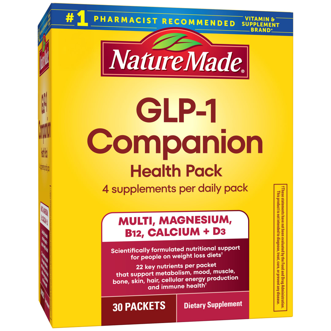 Nature Made GLP-1 Companion Health Pack with Multivitamins - Daily Packs - 30ct
