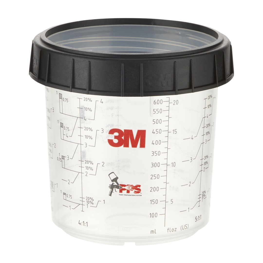 3M™ PPS™ Sert Kap &amp; Kilitleme Halkası, Standart, 650 ml, 16001
