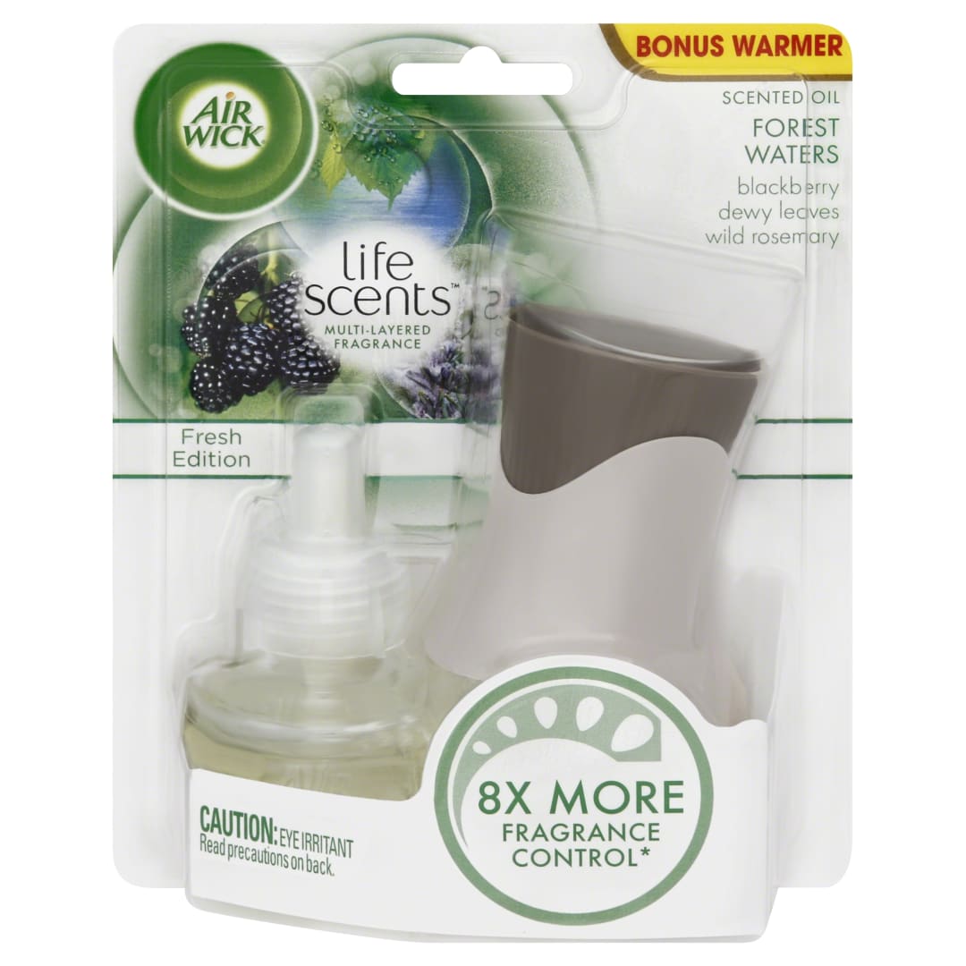 Air Wick Scented Oil - Starter Kit Life Scentsã¢ Forest Waters (Blackberry/Dewy Leaves/Wild Rosemary) 1 ct.
