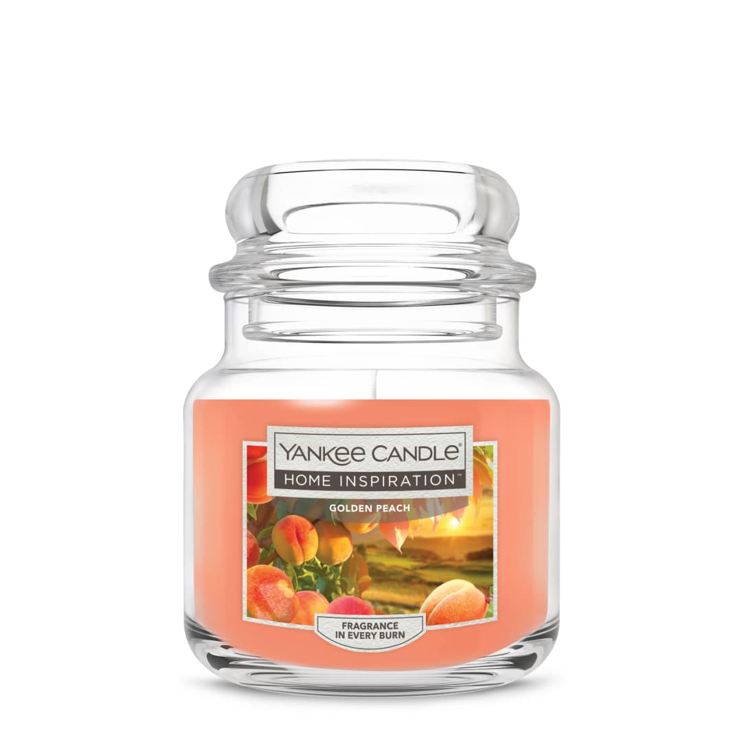 Yankee Candle Home Inspiration Golden Peach Medium Jar Candle