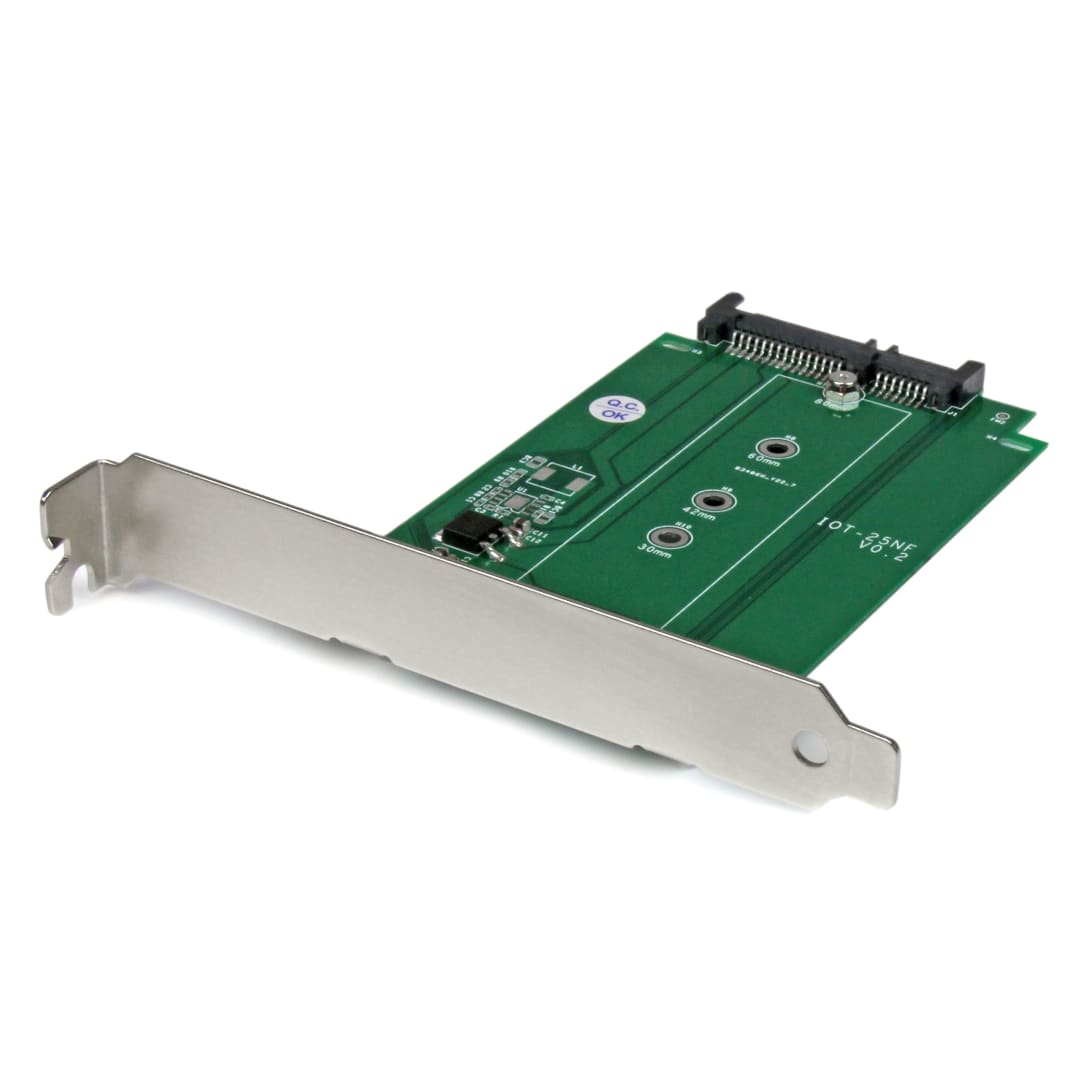 M.2 to SATA PCI / PCIe slot mounted SSD adapter