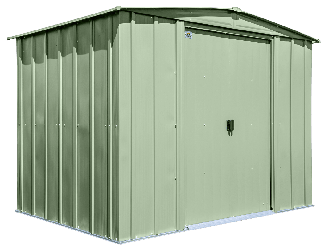 Classic Steel Storage Shed, 8X6, Sage Green