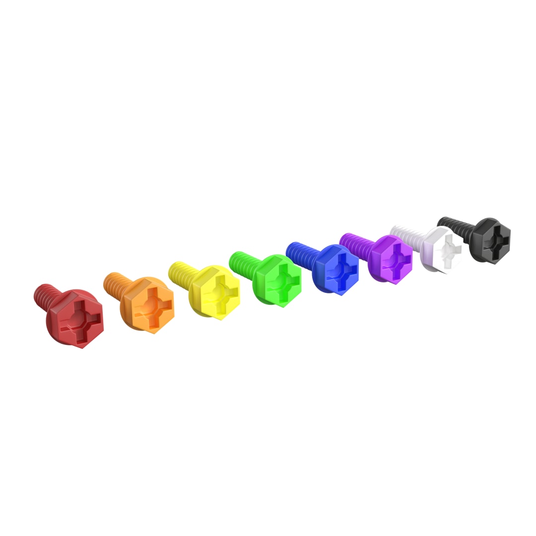 Bright Beginnings Commercial Grade Modular STEAM Wall 512 Piece Multicolor Screw Accessory Pack (STEAM Wall Not Included)