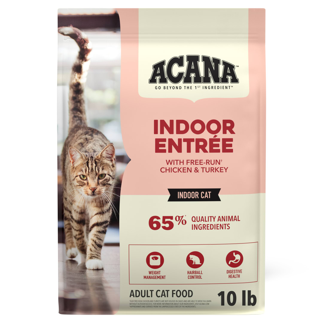 ACANA Dry Cat Food for Indoor Cats Indoor Entrée Chicken Turkey Whole Herring and Rabbit