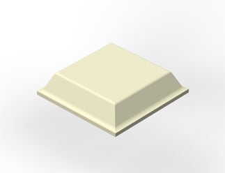 3M™ Bumpon™ SJ5008 Elastikpuffer, Weiß, 12,7 x 3,1 mm, Klebstoff Natur-Kautschuk R-30